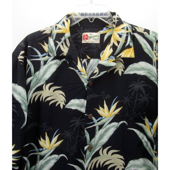VINTAGE Hilo Hattie Shirt XL Hawaiian Button Down Floral Aloha Pocket - Picture 2 of 10
